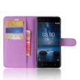 thumbnail image 4 of Litchi Skin Wallet Leather Magnetic Protective Shell For Nokia 8, 4 of 5