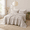 Brown Plaid-Twin, variant on Linen Queen Size 4-Piece Pure Linen Bed Sheet Set with 16 Inch Deep Pocket