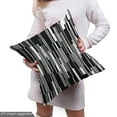 thumbnail image 4 of Black and White Fabric by the Yard, Barcode Pattern Abstraction Vertical Stripes in Grayscale Colors, Upholstery Fabric for Dining Chairs Home Decor Accents, Black Grey White by Ambesonne, 4 of 4