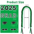 thumbnail image 2 of Nrnio Graduation Leis 2025 Class of 2025 with Glitter Pins Handmade Double Braided Ribbon Garland Money Holder for Him Her Graduation Ceremony Present Congrats Grad Gift Idea (Green), 2 of 6