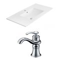 thumbnail image 1 of American Imaginations 23.75-in. W 1 Hole Ceramic Top Set In White Color - Overflow Drain Incl. AI-15862, 1 of 1