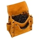 thumbnail image 2 of Bolsa de herramientas de bolsillo para la cintura, cinturón de clavos de carpintero, portátil para construcción, carpintería, color amarillo, 2 of 12