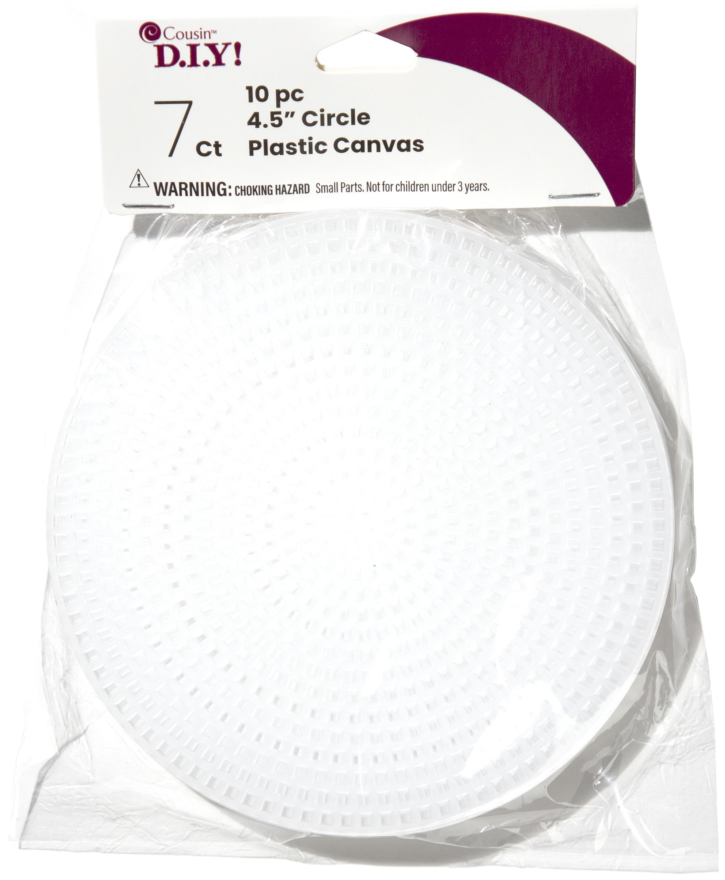 Crafting Plastic Canvas Shape Circle for Rug Hooking Yarn Crafting Projects 