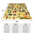 thumbnail image 3 of Balery Ethnic African Manta de Felpa Suave y Acogedora – Cobija de Franela Aterciopelada para Cama, Lavable y Cálida para Sofá, Mascotas, Transpirable-50"x40", 3 of 7