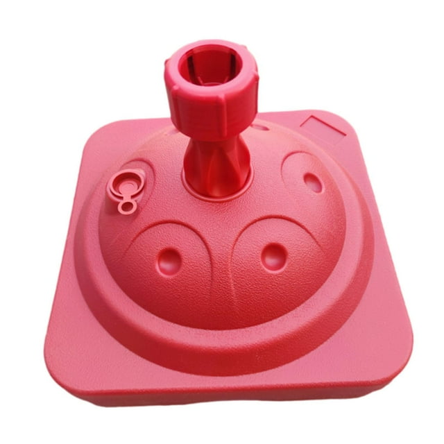 jinwen Parasol Stand Sturdy Parasol Attachment Umbrella Base for Patio Lawn Outdoor Red