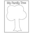 thumbnail image 2 of Hygloss Products Creative Learning Poster - Family Tree Design - Art Activities for Classroom, Kids’ Camps, Events, Parties & More - Black Design on White Paper - 17” x 22” - 24 Posters per Pack, 2 of 4