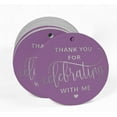 thumbnail image 2 of Inkdotpot Silver Foil Paper Hang Tags Thank You For Celebrating With Me Birthday Favor Tags 50 Pieces, 2 of 6