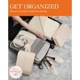 thumbnail image 3 of HOTOR Packing Cubes, 6-Piece Travel Luggage Organizer Set with Zipper Closure, Lightweight Waterproof Bags, Beige, 3 of 6