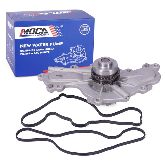MOCA AUTOPARTS 125-3340 Water Pump Fit for 2011-2012 Ford Edge Flex Explorer 3.5L & 2011-2015 Mazda CX-9 3.7L w/Double Sprocket