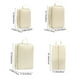 thumbnail image 2 of Juego de bolsas organizadoras de viaje impermeables beige, 4 piezas, doble capa, 2 of 7