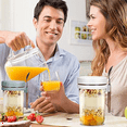 thumbnail image 2 of Overnight Oats Container Glass Cereal Cups to Go with Spoon Yoghurt Cup Lid Airtight, 2 of 5