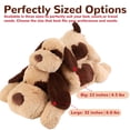 thumbnail image 4 of Peluche pesado con forma de perro marrón meowtastic, 2 kg, 56 cm, 4 of 7