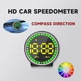 thumbnail image 4 of HD Car HUD Head Up Display Speedometer | USB Plug and Play | Digital Speed Display | Large Color Screen | Auto Brightness | Easy Install | Safe Driving Accessory | 7.4x7.3x2cm | Black, 4 of 8
