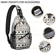 thumbnail image 2 of Rustic Boho Sling Backpack Lightweight Travel Crossbody Bag for Women Men, Artistic Small Shoulder Daypack, 2 of 6