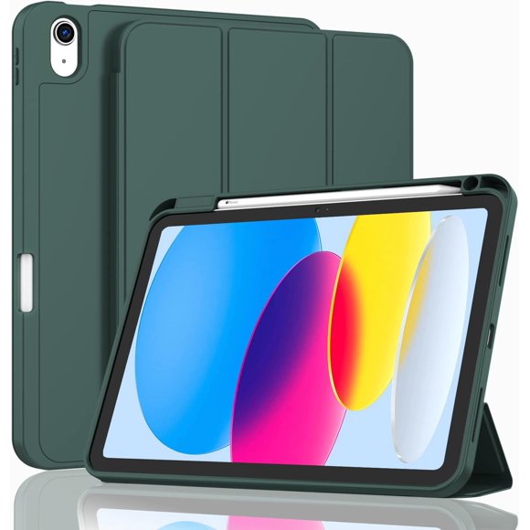 10th Generation Case FOR New iPad 10.9 Inch 2022 with Pencil Holder, Smart iPad Case with Soft TPU Back [Support Auto Wake/Sleep]