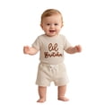 thumbnail image 4 of WAYUTE Toddler Boy Clothes Matching Short Sleeve Knit Romper and Drawstring Shorts Baby Summer Outfits Casual Clothes Sets, 4 of 4
