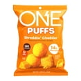 thumbnail image 2 of (4 pack) ONE Puffs Shreddin' Cheddar Protein Puff, 14g Protein, 1.05 oz, 2 of 7