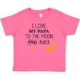 thumbnail image 3 of Inktastic I Love My Papa to the Moon and Back Boys or Girls Baby T-Shirt, 3 of 5