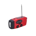 thumbnail image 1 of CNKOO Solar Emergency Radio with Generator Crank  AM/FM/NOAA  LED Flashlight  2000mAh Mobile Phone Charger  3 Charging Modes  Red, 1 of 8