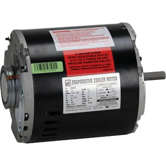 Dial Manufacturing INC 2204 1/2 HP 2 Speed Evaporative Cooler Motor