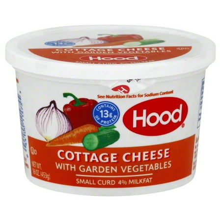 Hood 4 Milk Fat Garden Vegetables Small Curd Cottage Cheese 16