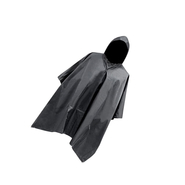 Bewildely Capa de lluvia Senderismo Poncho Impermeable a prueba de viento Impermeable Caminar Mujeres Hombres Ropa de lluvia Cubierta de lluvia para Paraguas de lluvia Negro Bewildely HA067073-07
