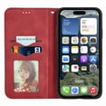 thumbnail image 3 of Flip Wallet Phone Case for Motorola Moto G Power (2025) with Credit Card Slot, RFID Blocking PU Leather with Stand Shockproof and Anti-Scratch Protective Back Cover for Moto G Power (2025), Red, 3 of 4