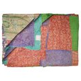 thumbnail image 1 of Taj Hotel Kantha Silk Blend Throw | 50"x70" | B, 1 of 2