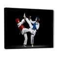 thumbnail image 2 of Designart "Taekwondo Fight Captured" Martial Arts Floater Framed Wall Decor, 2 of 5