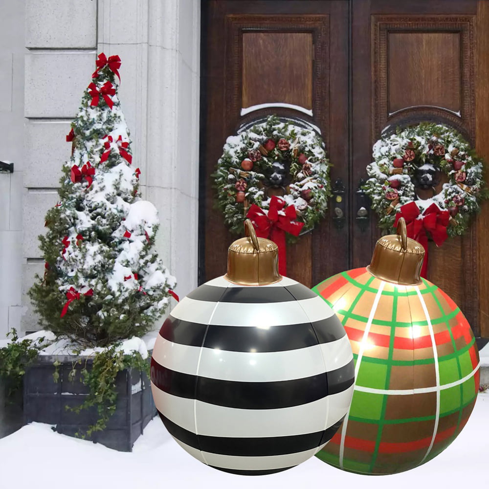 Outdoor Christmas inflatable Decorated Ball, 23.6 inch PVC Giant Christmas  Inflatable Ball with Pump, Xmas Inflatable Balls Christmas Tree Decorations  Yard Art Garden Home Patio Decor for Holiday - Walmart.com