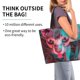 thumbnail image 2 of Disketp Psychedelic Hairless Cat Bolsa Tote Estampada para Mujer, Bolso de Hombro y de Mano para Compras y Viajes, 2 of 8
