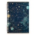 thumbnail image 7 of FORMRS 1-Subject Spiral Notebook 8" x 5" College Ruled 60 Refillable Sheet A5 Hard Cover, 2 Pack, Dark Star Map, 7 of 7