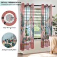 thumbnail image 3 of Yayeee Window Curtains Light Filtering 63"x42" Grommet Panel Pair Home Living Room Decor, Pink Boat, 3 of 7