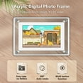 thumbnail image 3 of 5 Inch 4GB Battery Digital Picture Frame Motion Video Frame for Nightstand Charging Digital Photo Frame, 3 of 7
