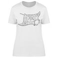 thumbnail image 1 of Stylized Cute Stingray T-Shirt Women -Image by Shutterstock, Female Small, 1 of 2