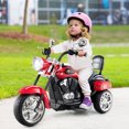 thumbnail image 2 of Gymax 6V Electric Kids Motorcycle 3-Wheel Ride On Toy w/ Adjustable Headlight Red, 2 of 10