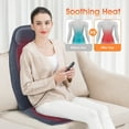 thumbnail image 2 of Snailax Massage Seat Cushion with 10 Vibration Motors, Back Massage Chair Pad for Back Pain Relief,Gift, 2 of 5