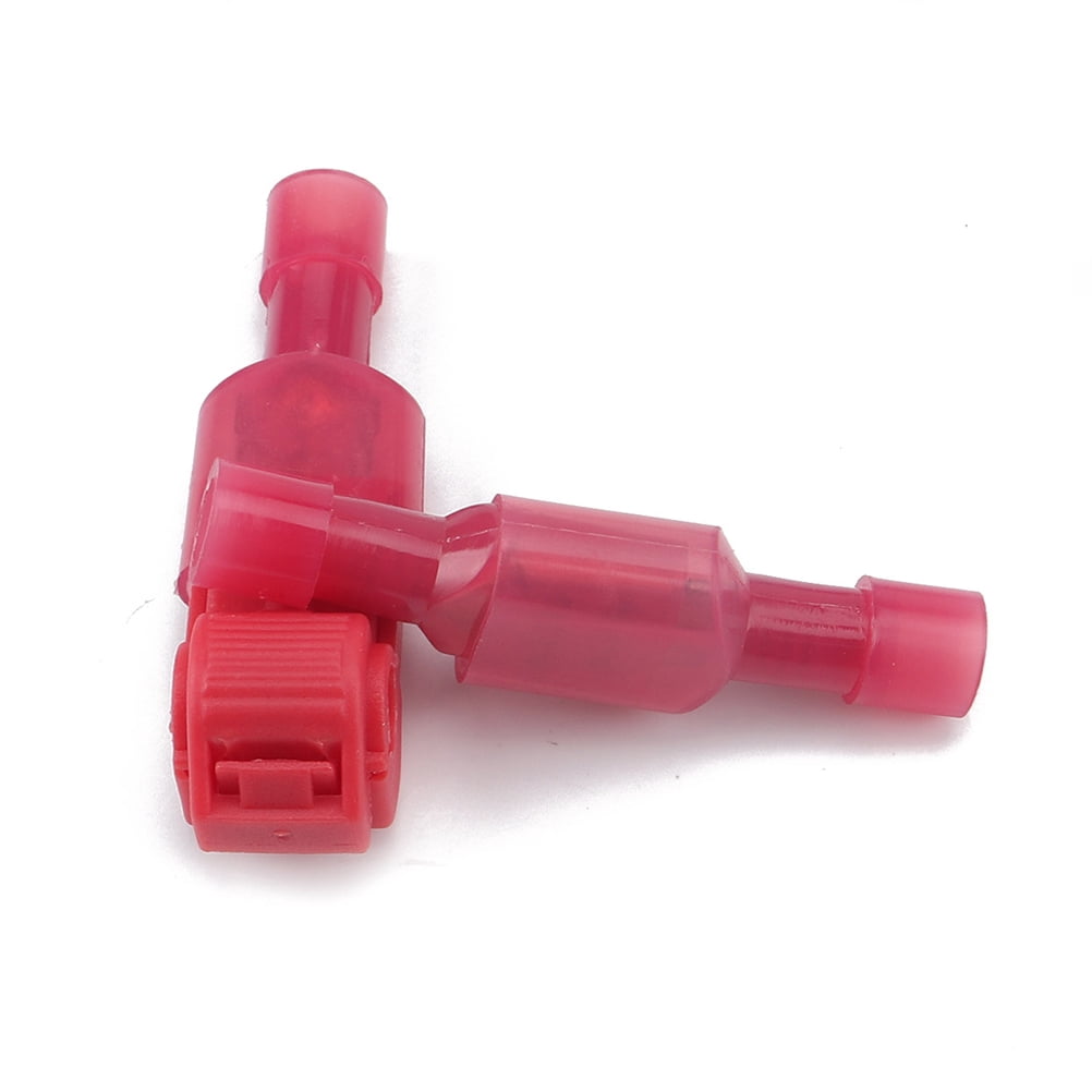 T-Tap Wire Terminal Connector Male Disconnects Kit Spade Terminals Quick Insulated Pliers Electric 300 Pcs