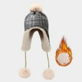 thumbnail image 2 of iHPH7 Russian Hat Trapper Hat Warm Hats for Women Winter Cap Trapper Hat Winter Accessories for Women Fleece Hat Gray One Size, 2 of 8