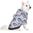 thumbnail image 5 of Cauagu Donut with the USA Fag Pattern Winter Pet Hoodie Sweatshirts- Dog Hoodie Sweater with Leash Hole - Cute Dog Hoodie - Pet Clothes Puppy Cat Custume -XX-Large, 5 of 8