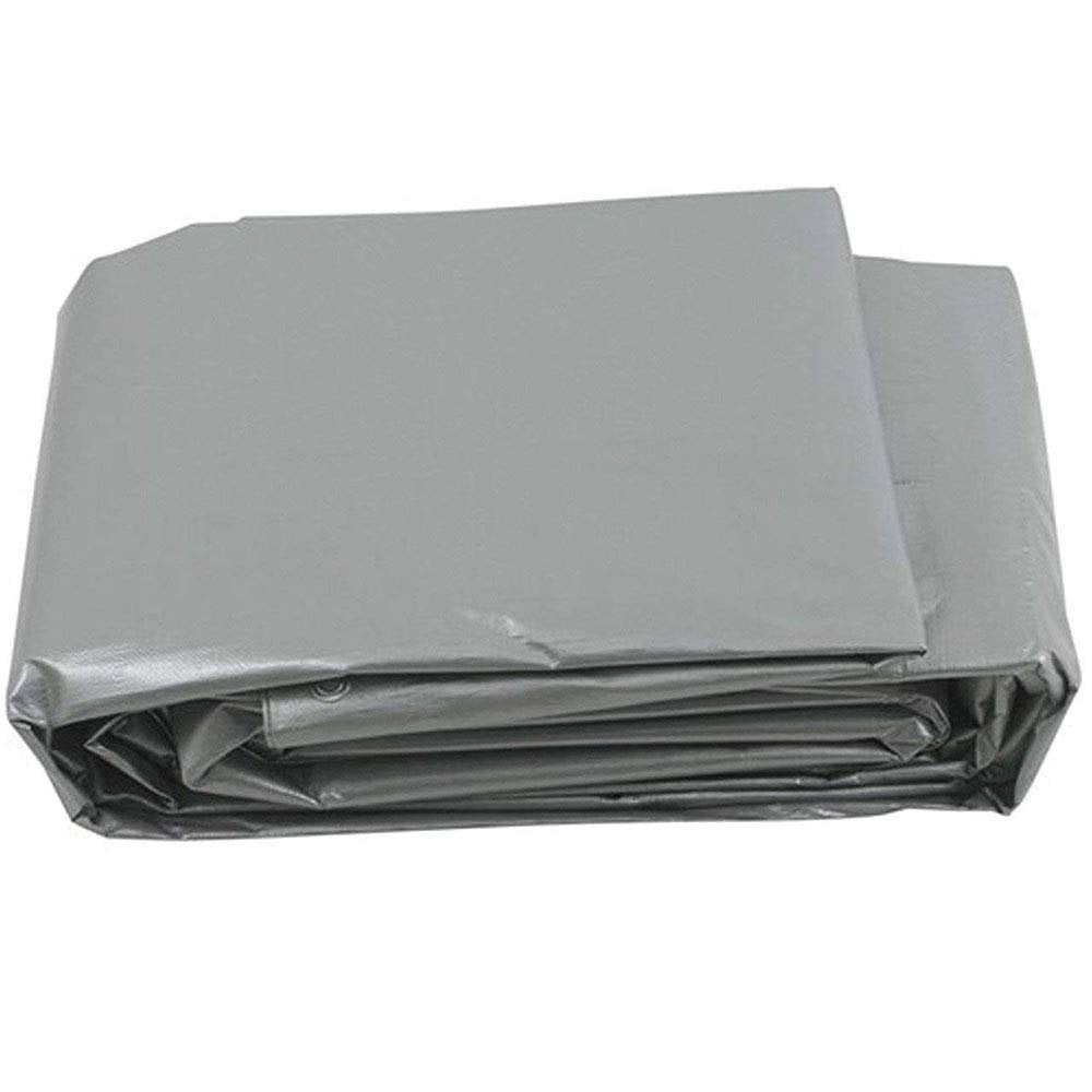 Silver Tarp Heavy Duty Weather Proof Reinforced Car Boat Pool Cover 12Mil 