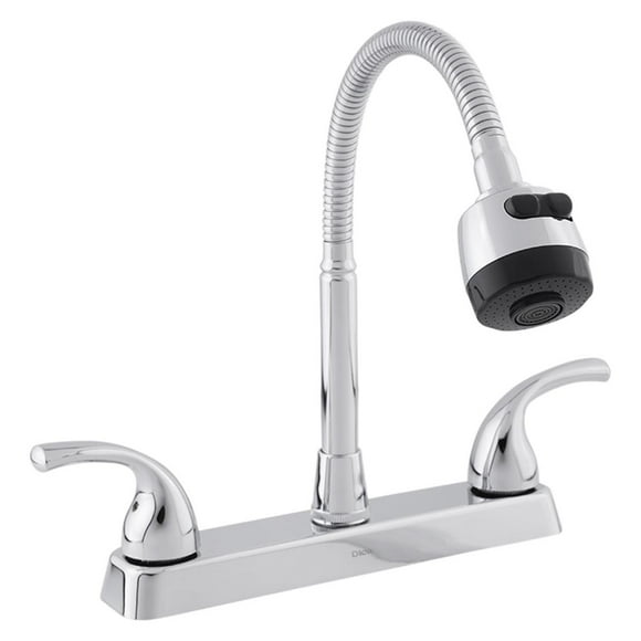 Llave Mezcladora Dica 8IN Flexible Cromo de Fregadero Lavabo 4336TS