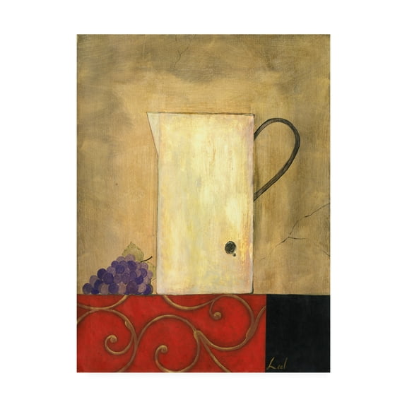 Trademark Fine Art 'White Jug Next To Fruit 2' Canvas Art by Pablo Esteban