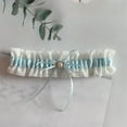 thumbnail image 2 of Silk Scarves Blue Garter Wedding Including Personalised Card As A Loving Bride – Wedding Garter Blue As Wedding Wedding Decoration Wedding Bride Polyester Scarf, 2 of 3