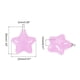 thumbnail image 2 of Acrílico Cuentas 5uds 26mm Estrella Forma Decoración Colgantes Colgantes para Bricolaje Artesanías Fabricación Navidad Cumpleaños Vacaciones Fiesta, Claro Púrpura, 2 of 7