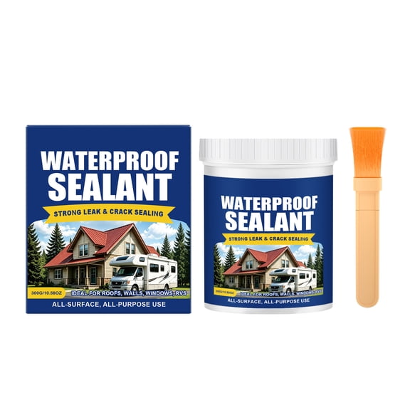 Transparent Invisible Waterproof Coating, Water-Based Clear Sealant, Universal Indoor Outdoor Waterproof Agent for Roof Wall Garden Multicolor