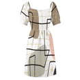 thumbnail image 6 of Mid Mod Mix up Sleeveless Dress Woman fashion wom's eving dresses023 wedding dresses for parties Female dress, 6 of 6