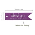 thumbnail image 5 of Inkdotpot Pack Of 50 Real Silver Foil Paper Tags Thank You For Celebrating With Us Bridal Shower Favor Hang Tags, 5 of 6
