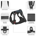 thumbnail image 3 of Vsdgher Red Black Eastern Panda Warrior Pattern Dog Harness,No Pull Pet Harness with Soft Padded Handle,Adjustable Reflective Vest with 2 Buckles,4 Slide Buckles,S-XL Large, 3 of 5