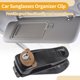 thumbnail image 3 of Clip de gafas de sol para automóvil Unique Bargains, clip universal para visera del sol, almacenamiento protector de gafas, resina ABS, esponja, negro marrón, 2.76"x0.98" 1Pcs, 3 of 7